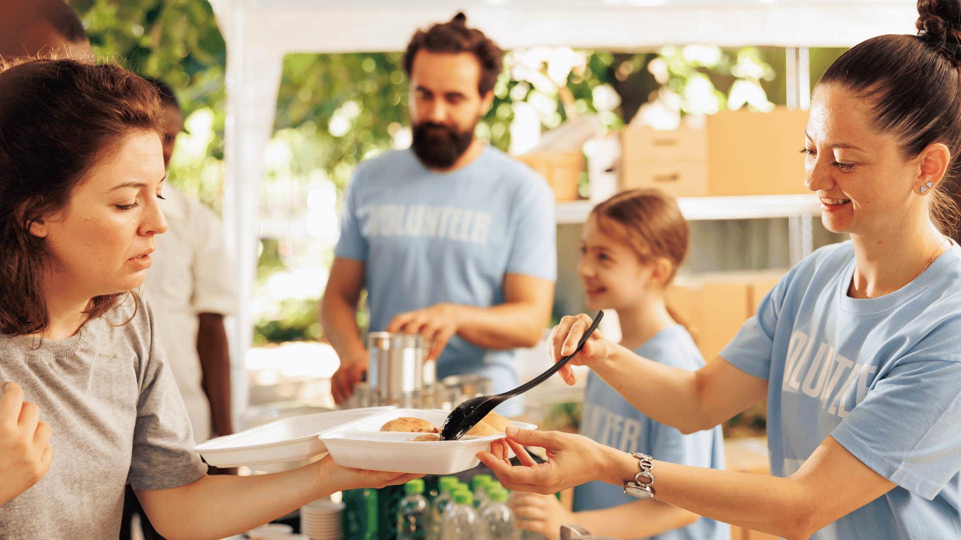 family volunteering