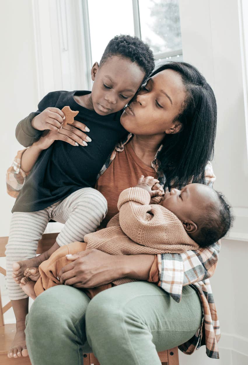 Mom who decided having a small family was better for her kids