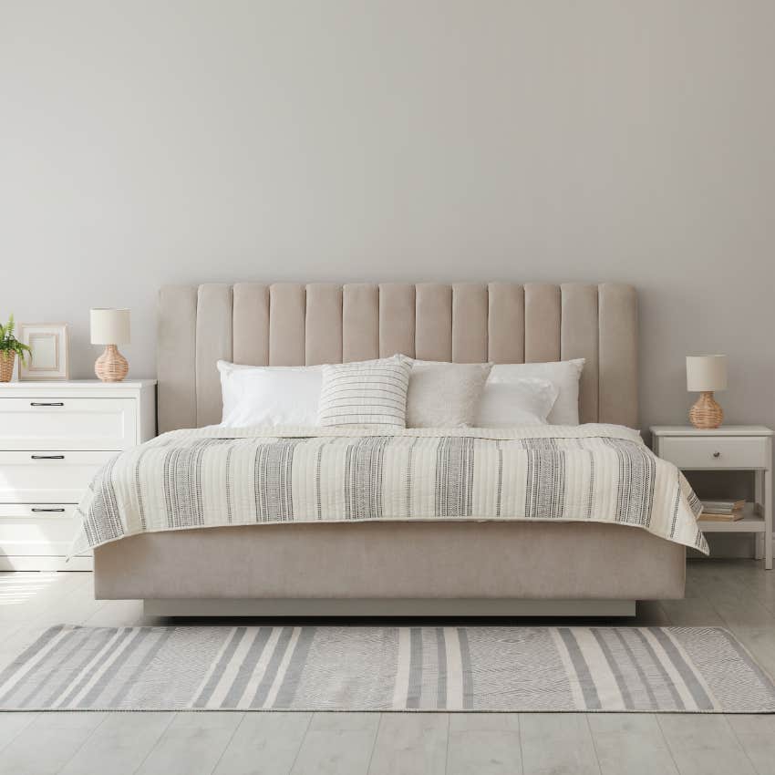 bedroom that reveals clues about a person's personality