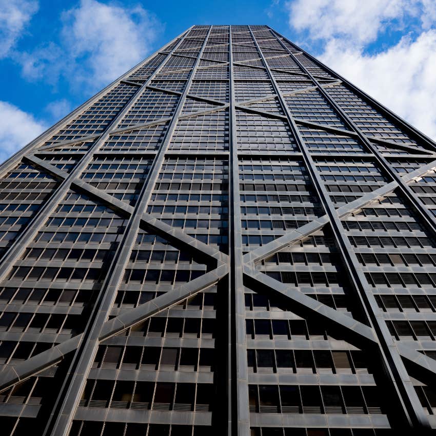 john hancock building where couple use phrase for lasting relationship