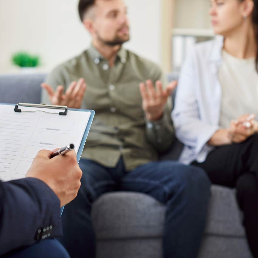 couple in therapy using one phrase to have a lasting relationship