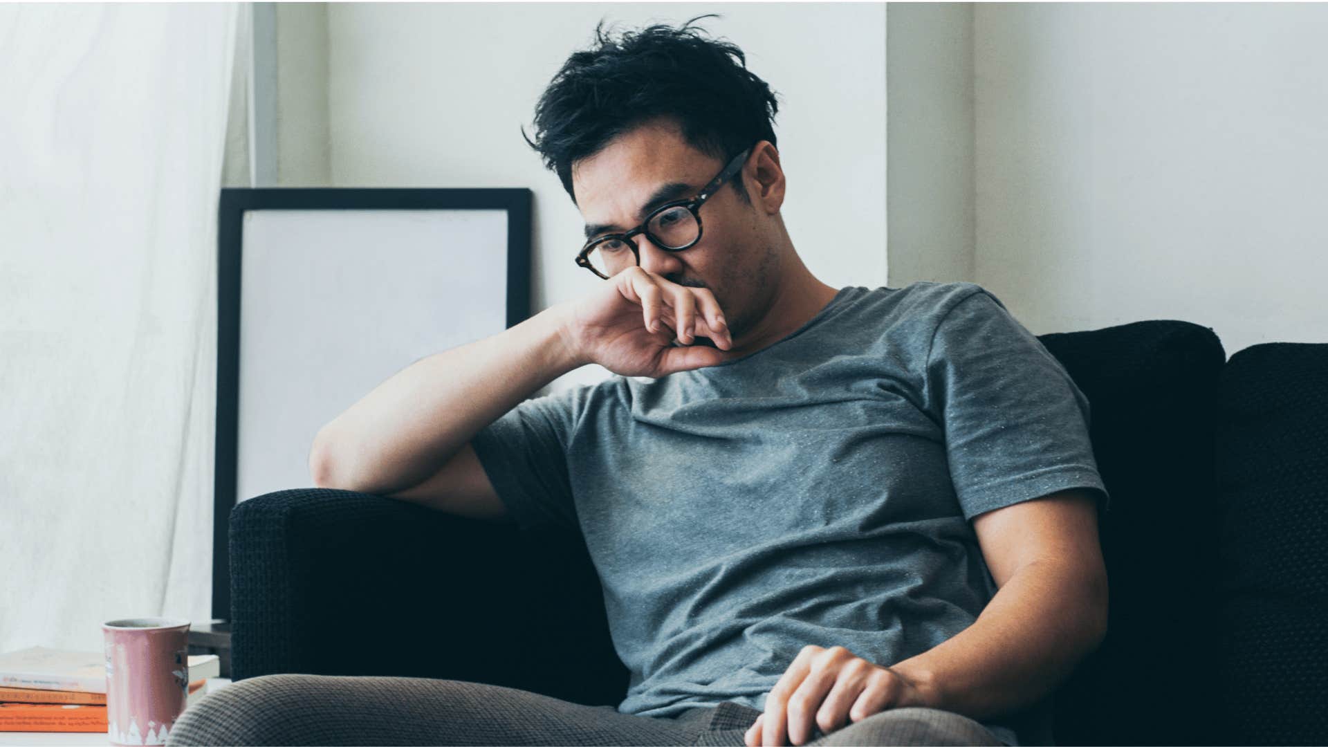 sensitive millennial man