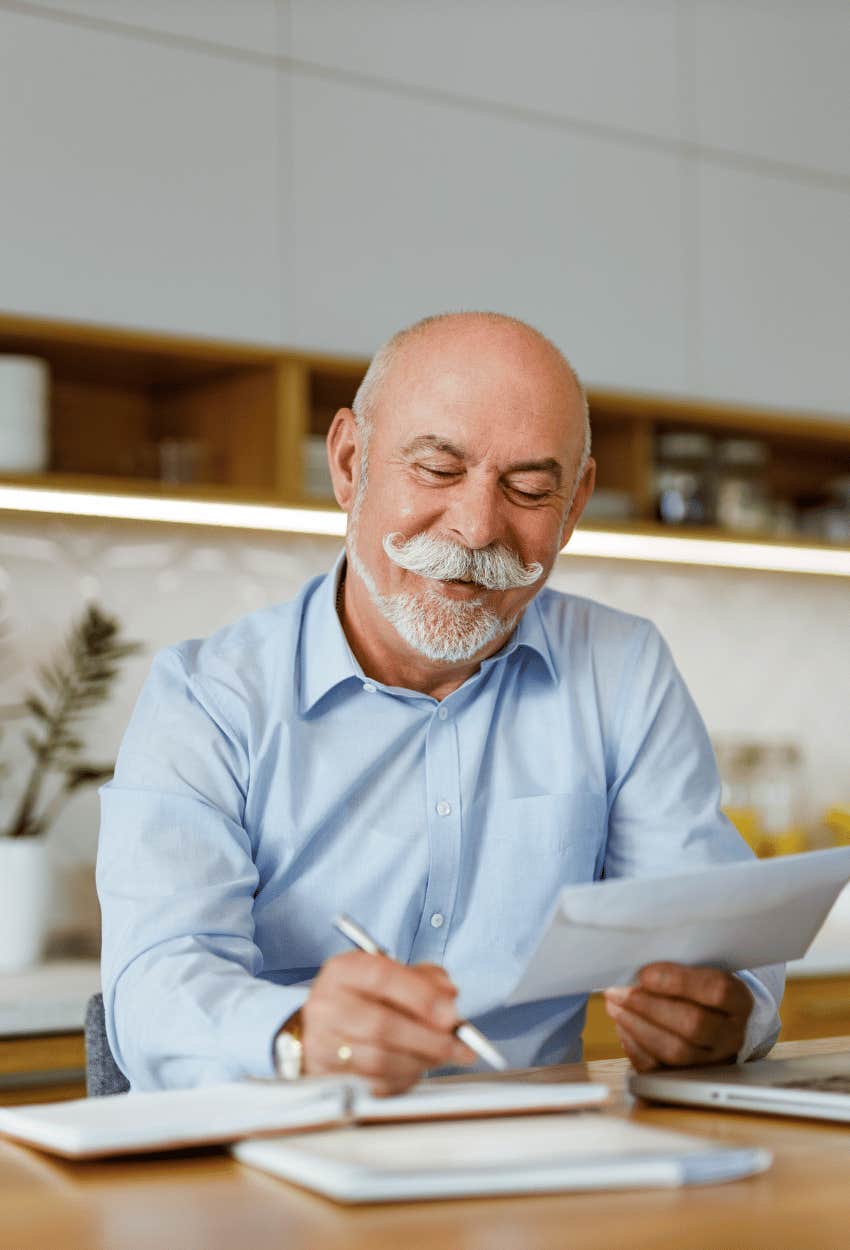 Man performing brain boosting activities to retain strong cognitive skills as he ages