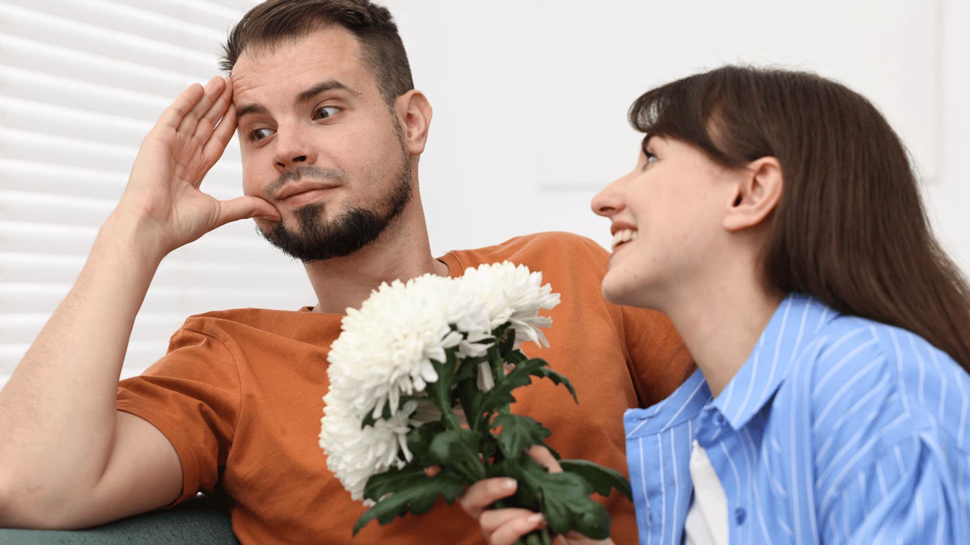 obsessed woman on date