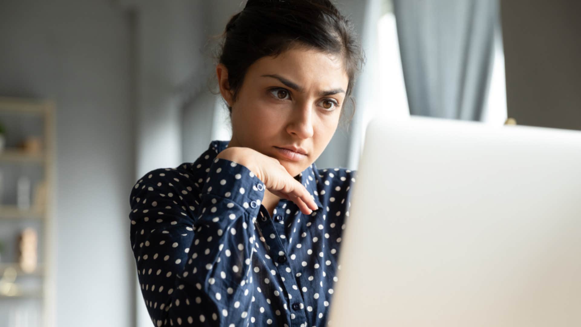 hardworking businesswoman on her laptop
