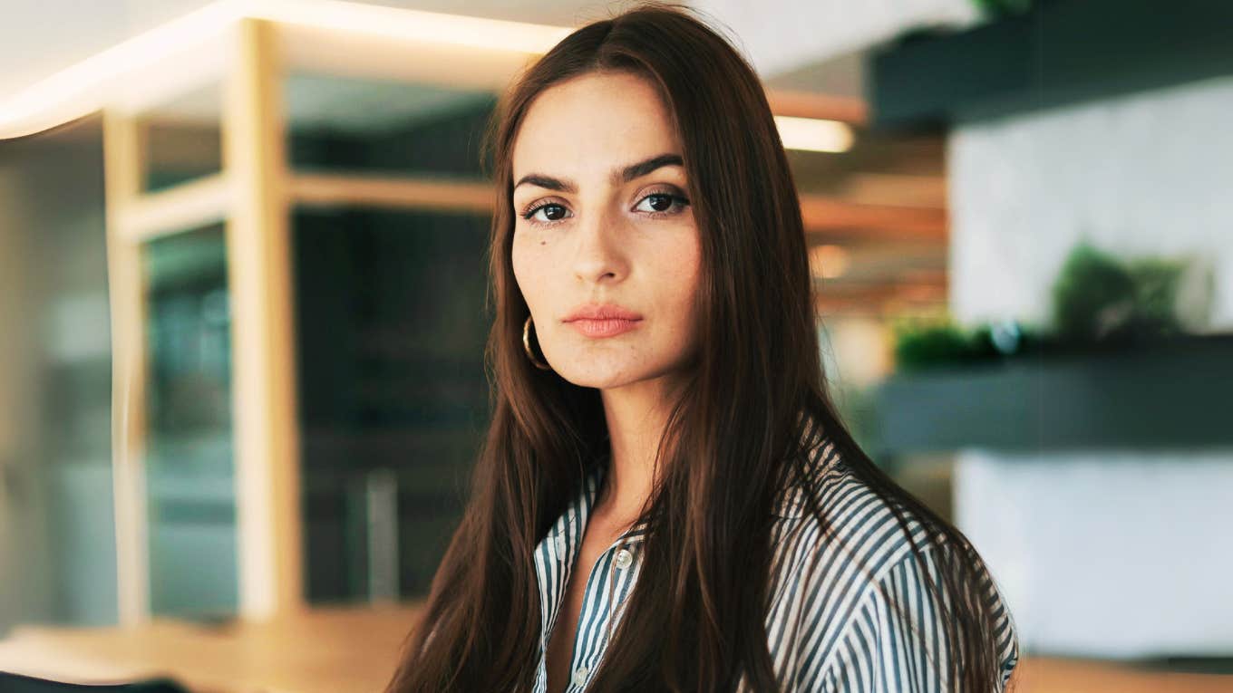 Small Habits That Make You Look Way Less Experienced Than You Are, According To Research Woman who looks less experienced.