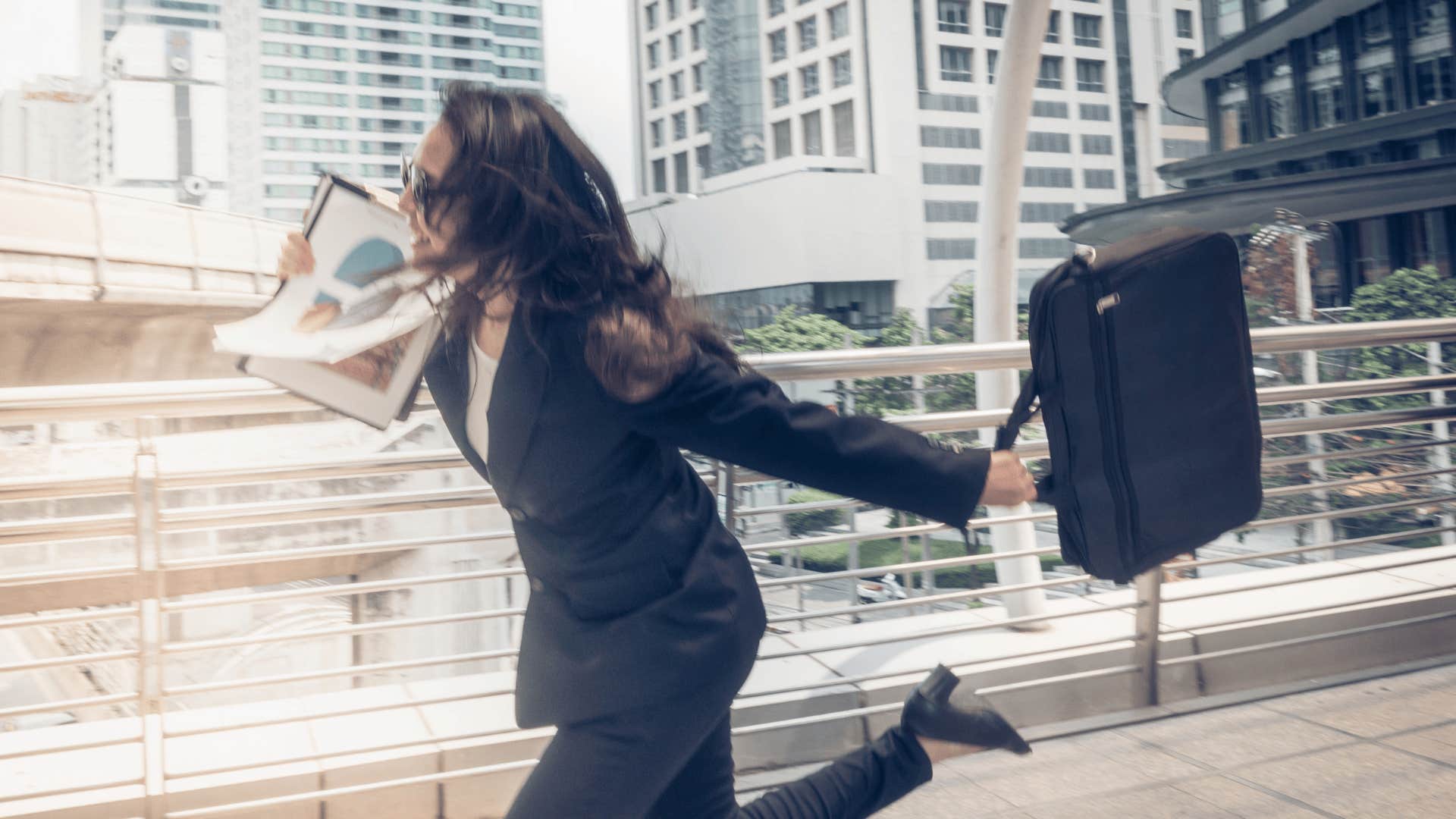 woman rushing as a habit that makes her look was less experienced