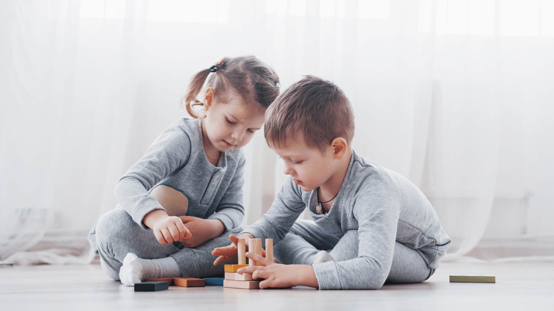children playing with toys