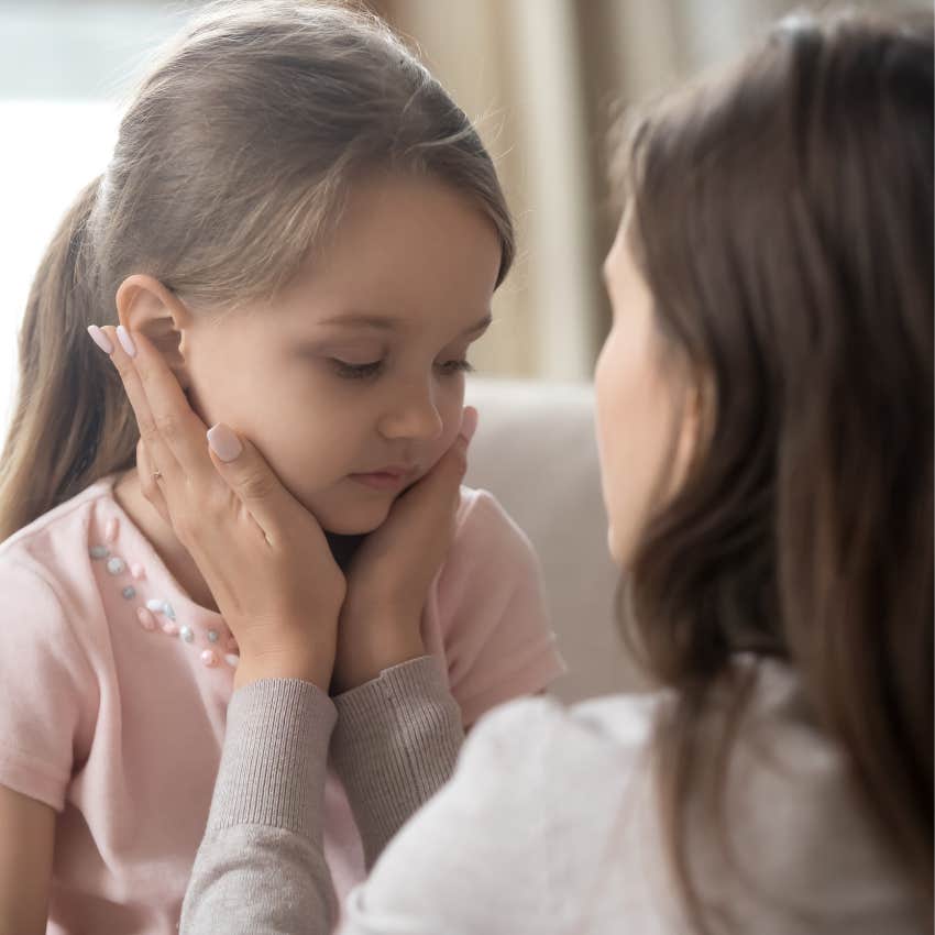 upset girl because she didn't get love she needed from parents