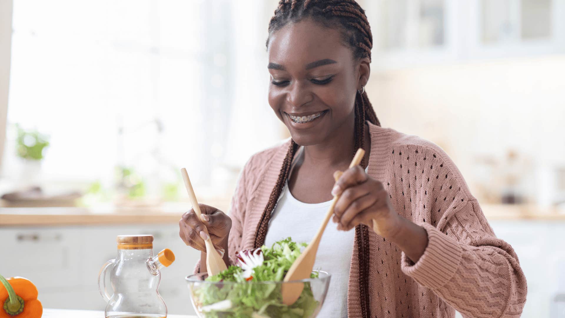 frugal woman who stopped buying salad dressing