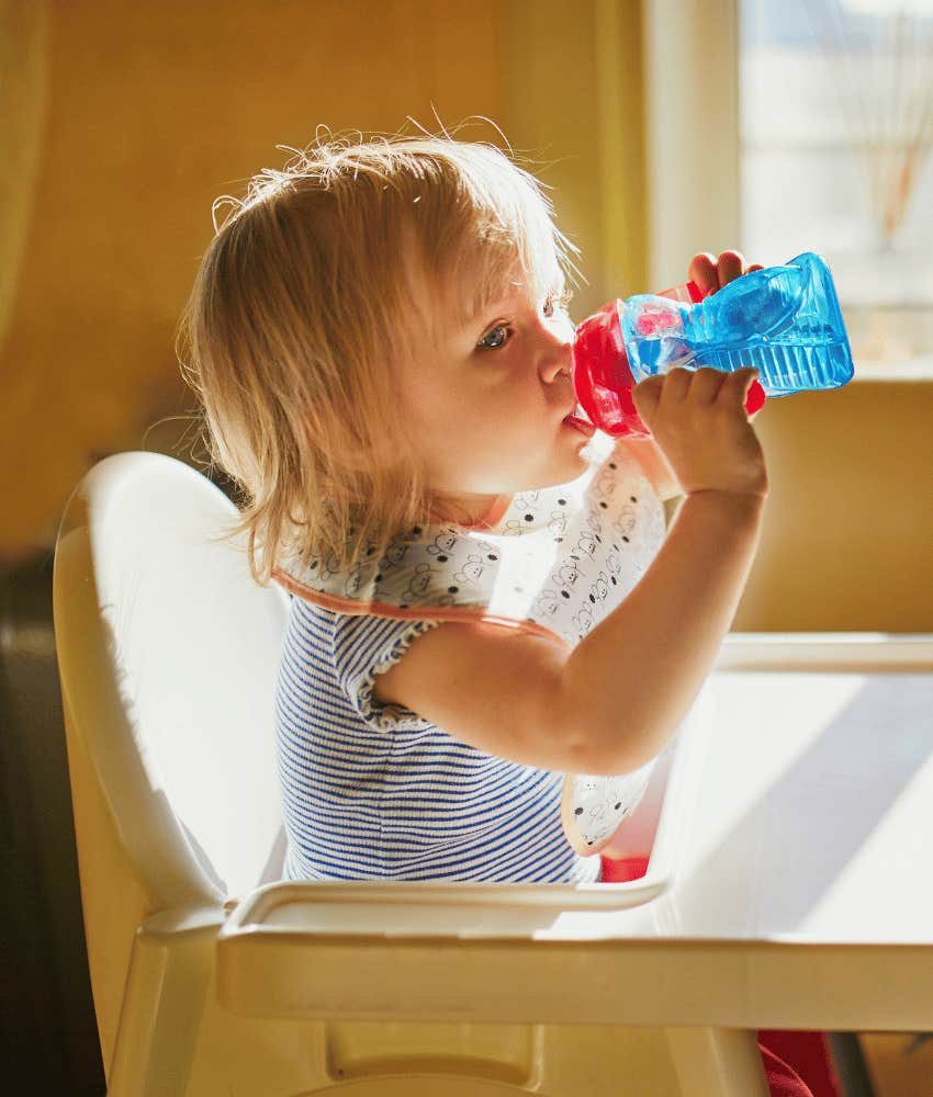 drink sippy cup things dentist dad never lets kids do