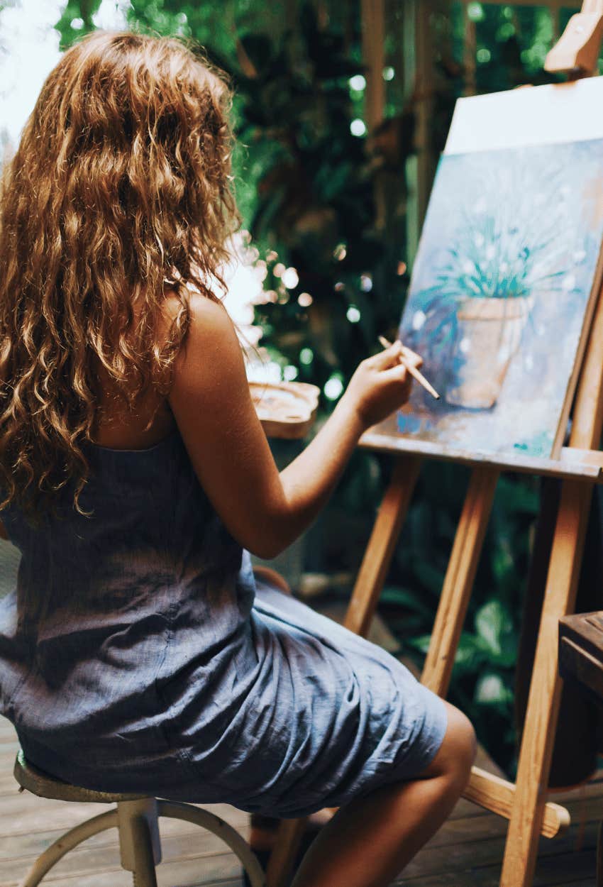 brilliant woman creative hobby instead doomscrolling