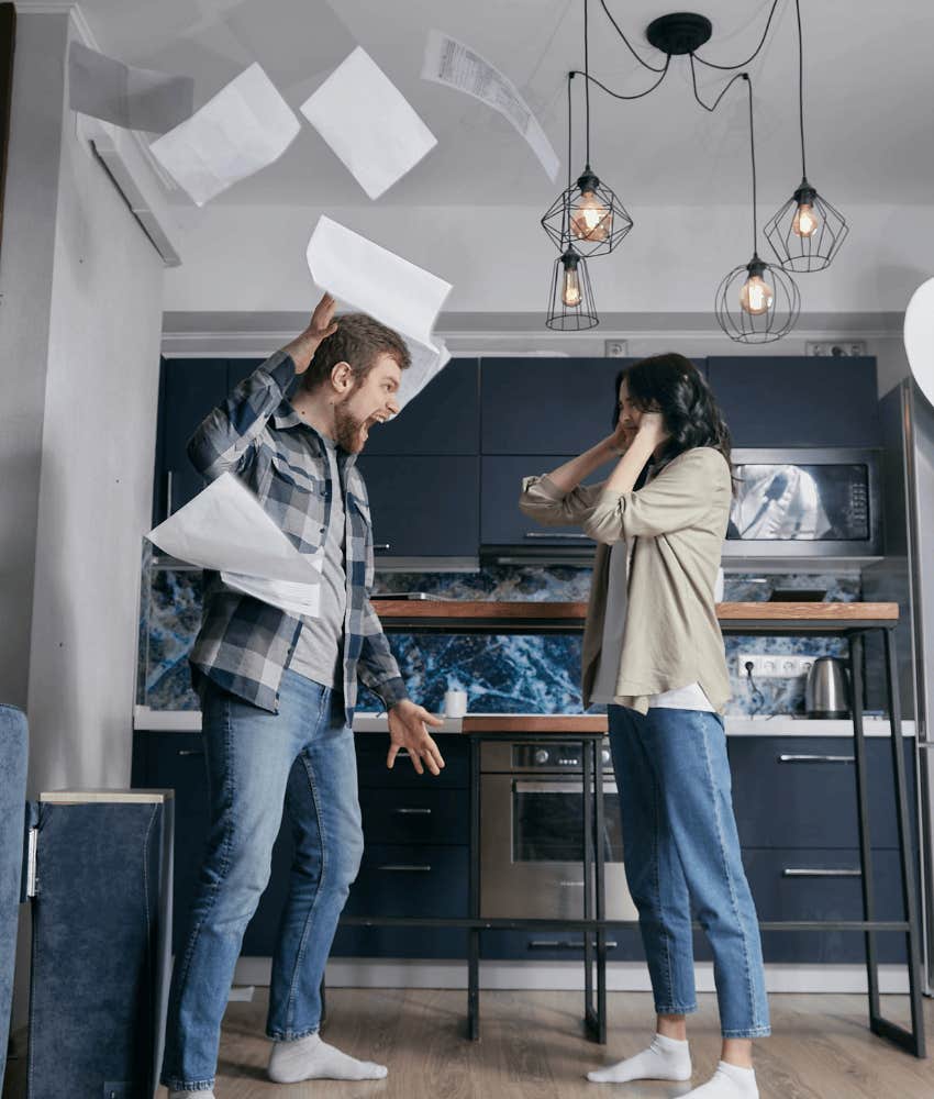 man yelling at woman because of things gen-x women taught about men