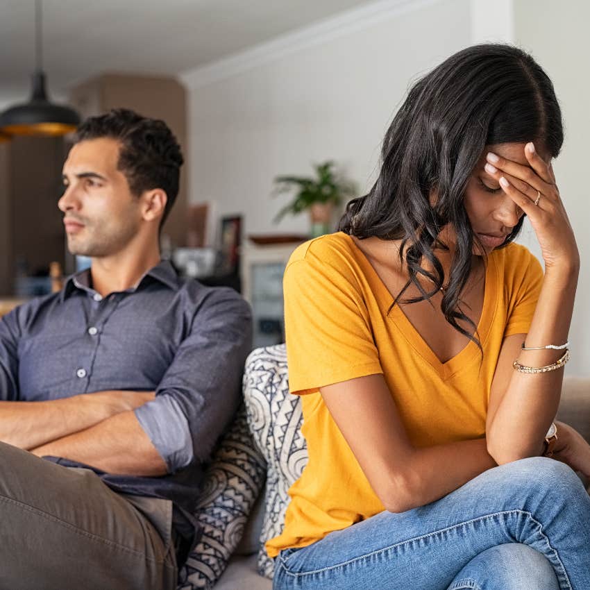 upset couple because of what marriage isn't