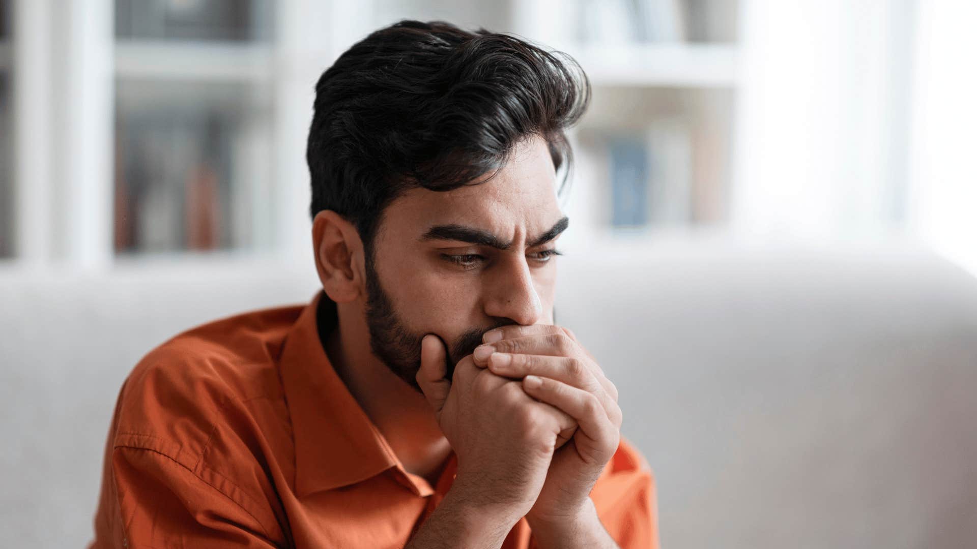 stressed out millennial man
