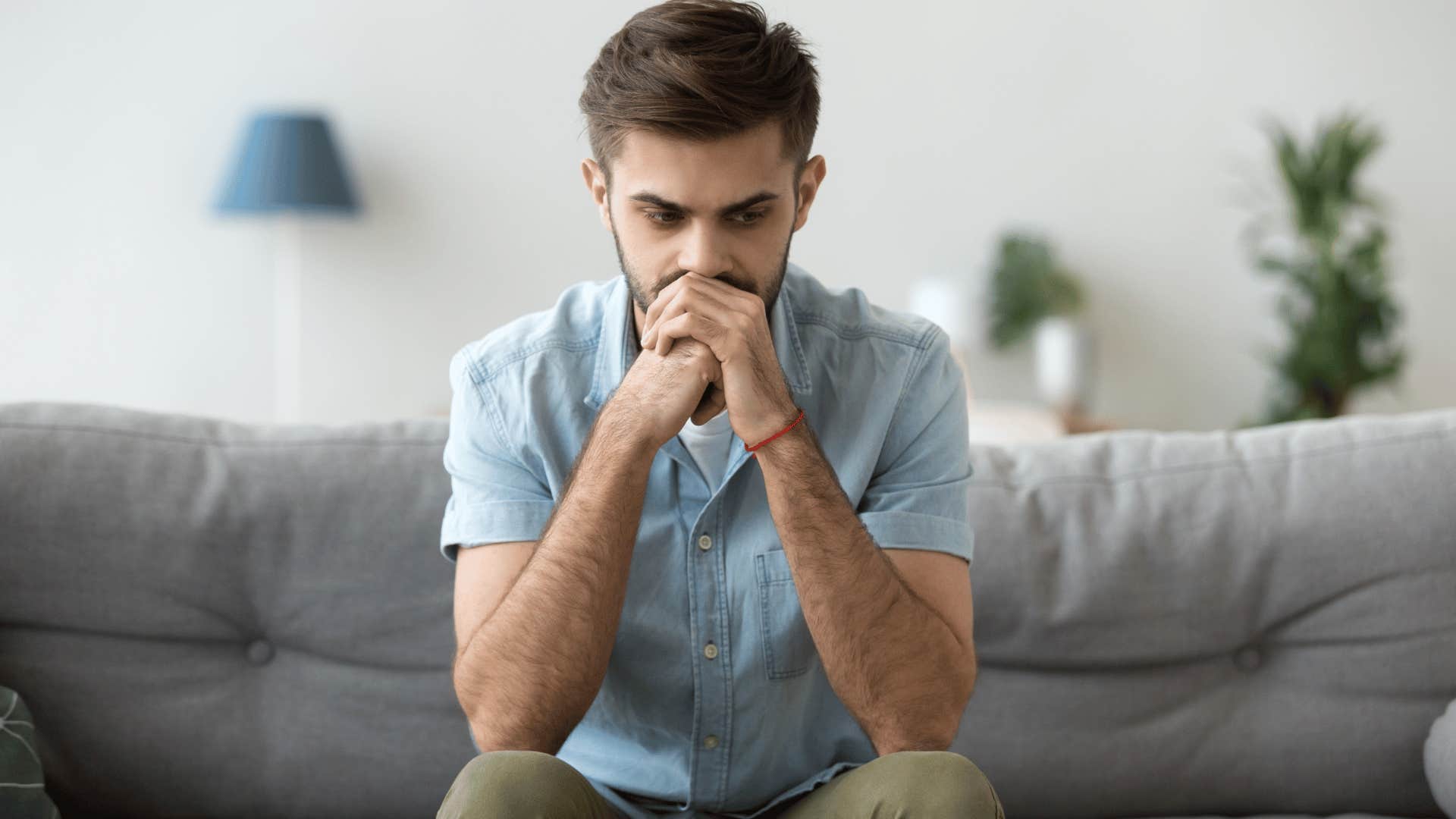 emotionally vulnerable millennial man