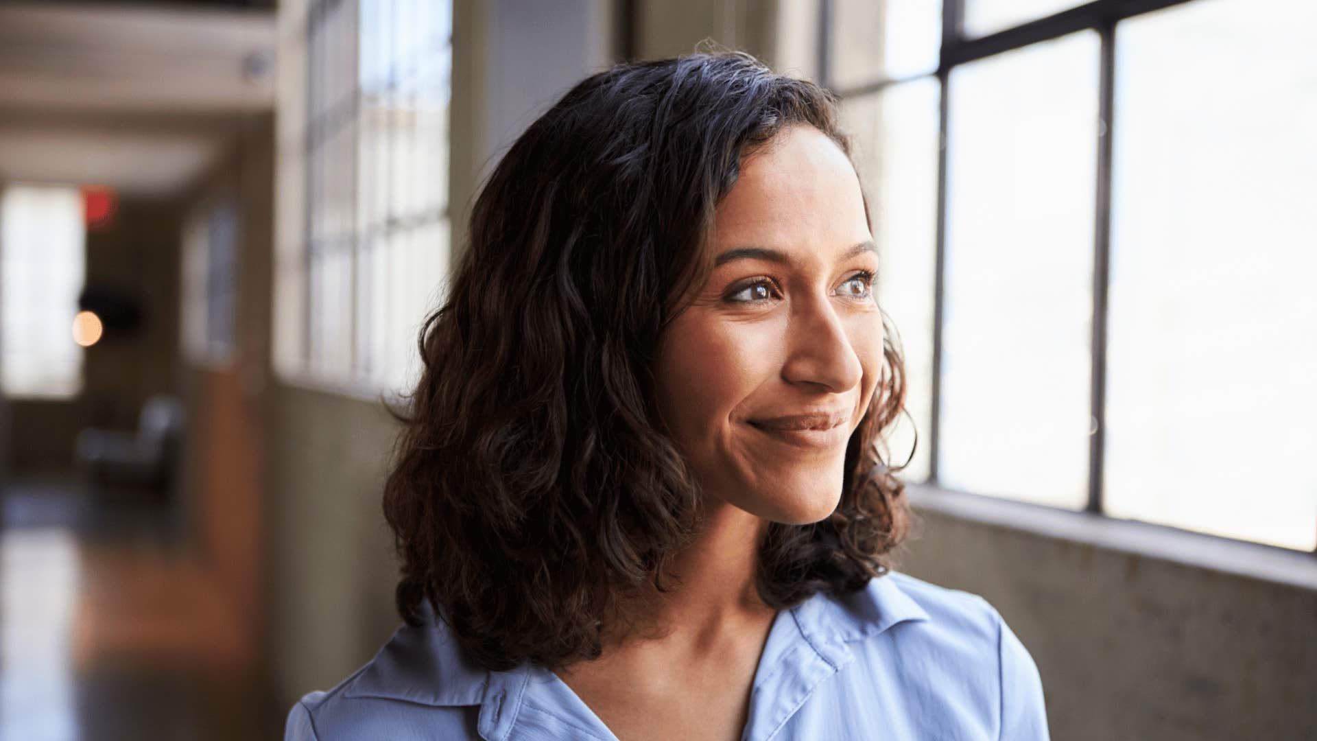 millennial woman smiling
