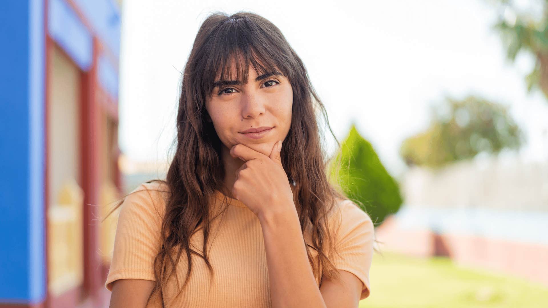millennial woman thinking