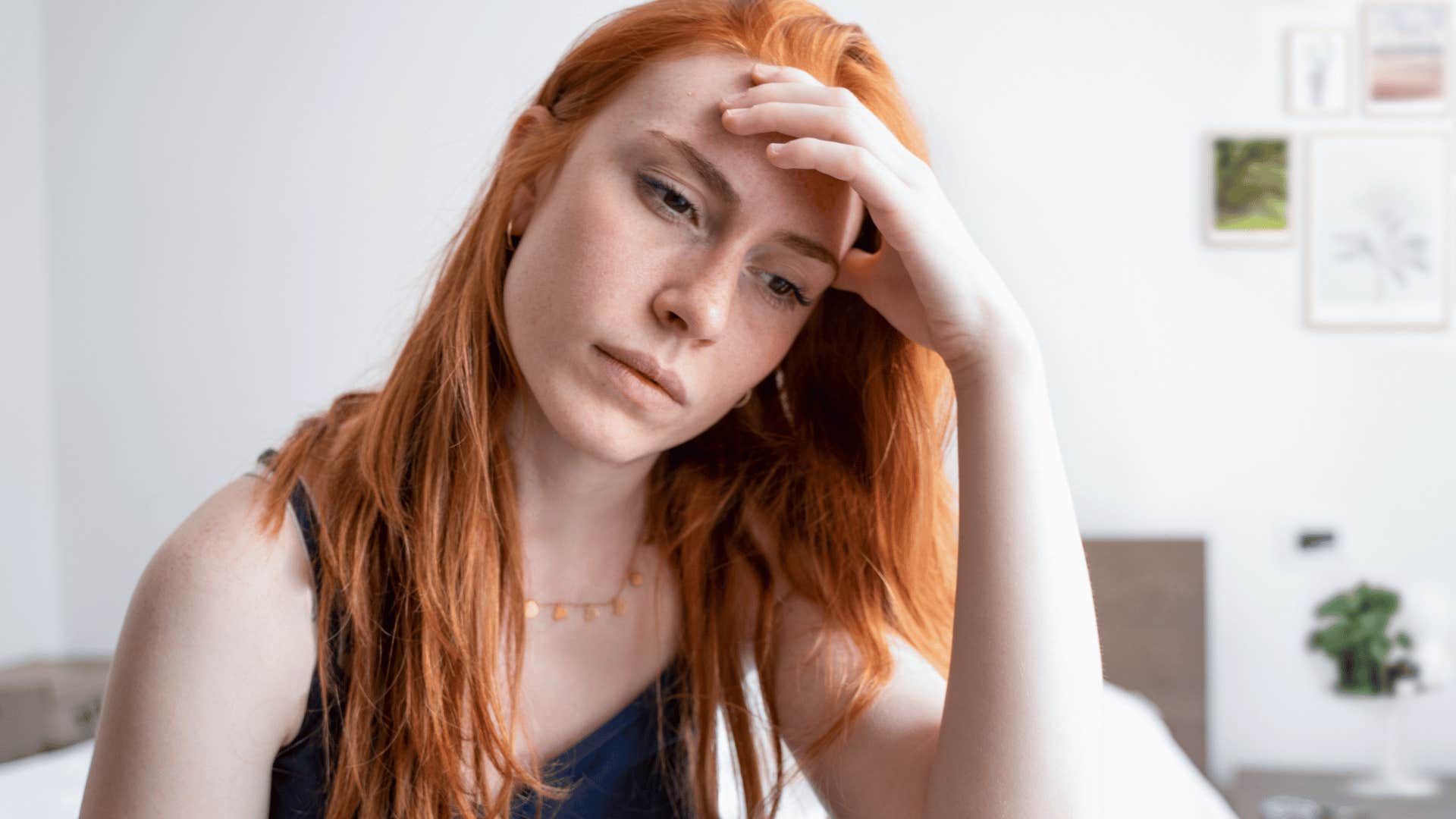 sad woman facing consequences of her high expectations