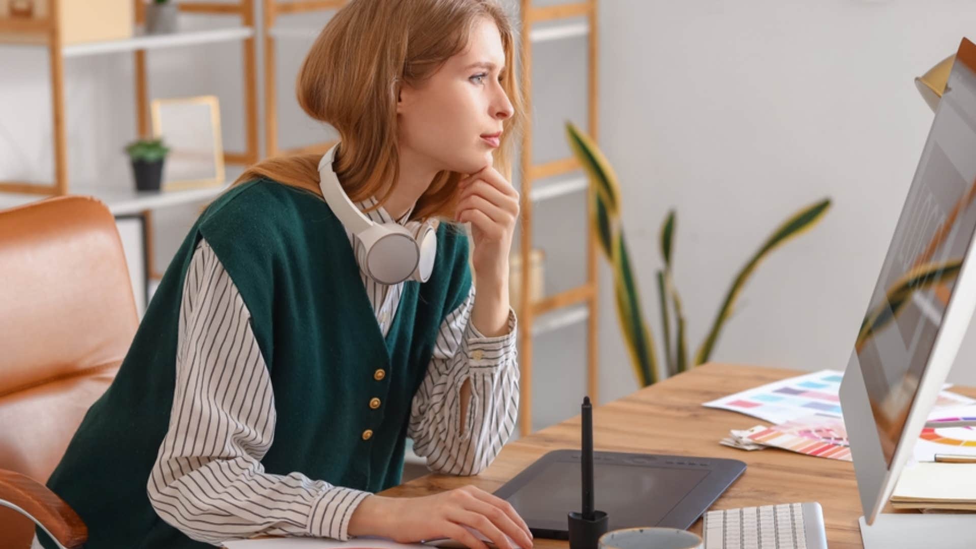 woman protecting and creating brand 