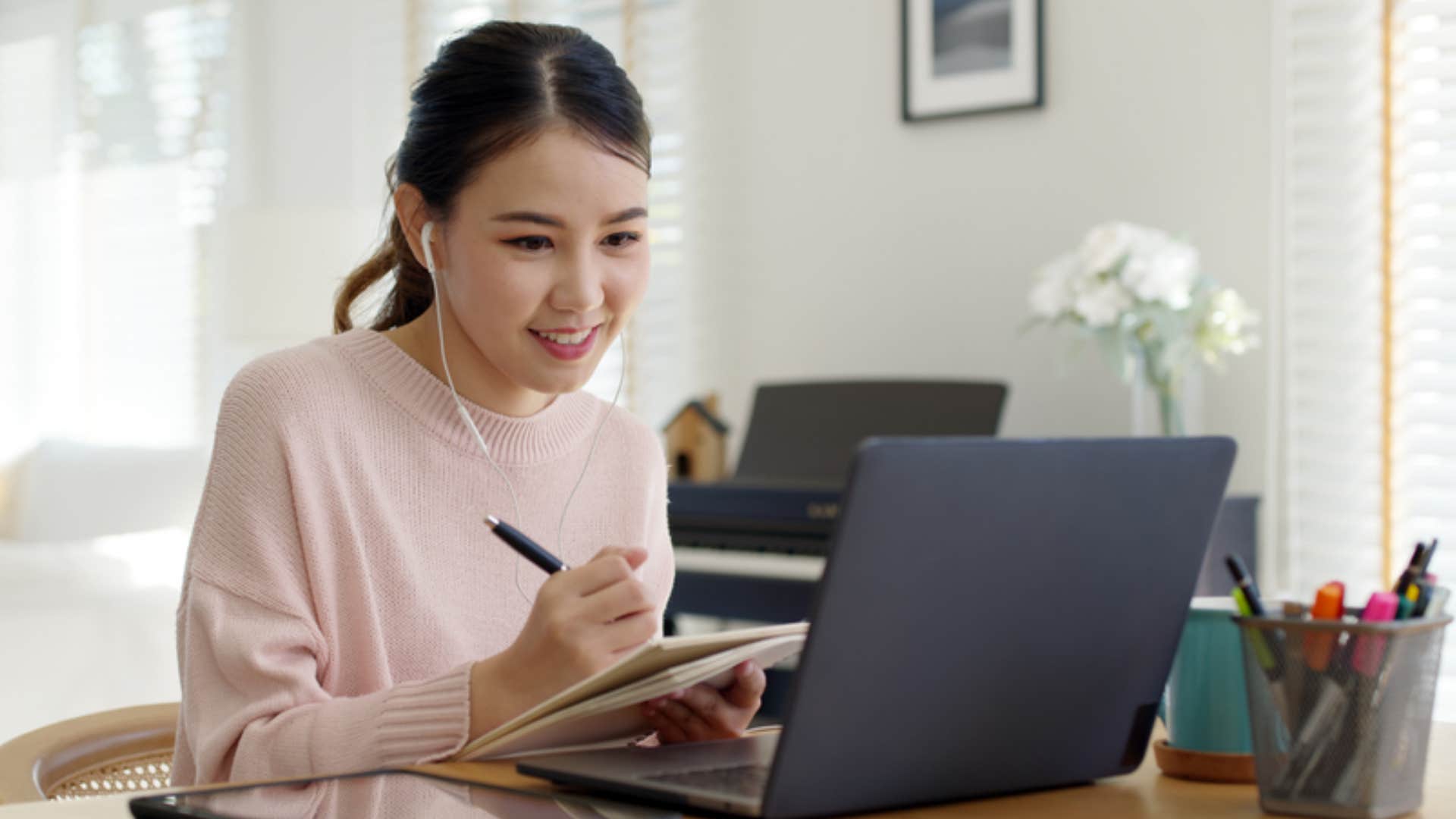 woman investing in personal development