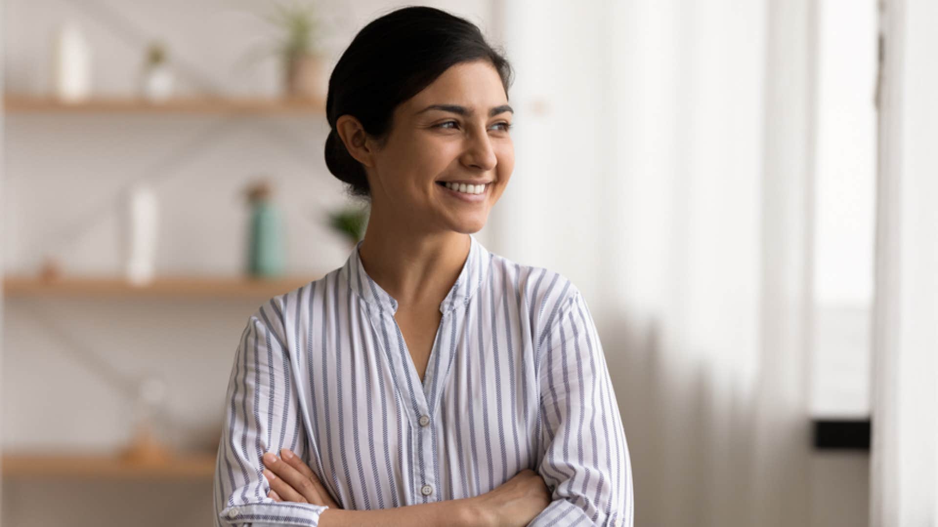 woman focusing on long-term goals