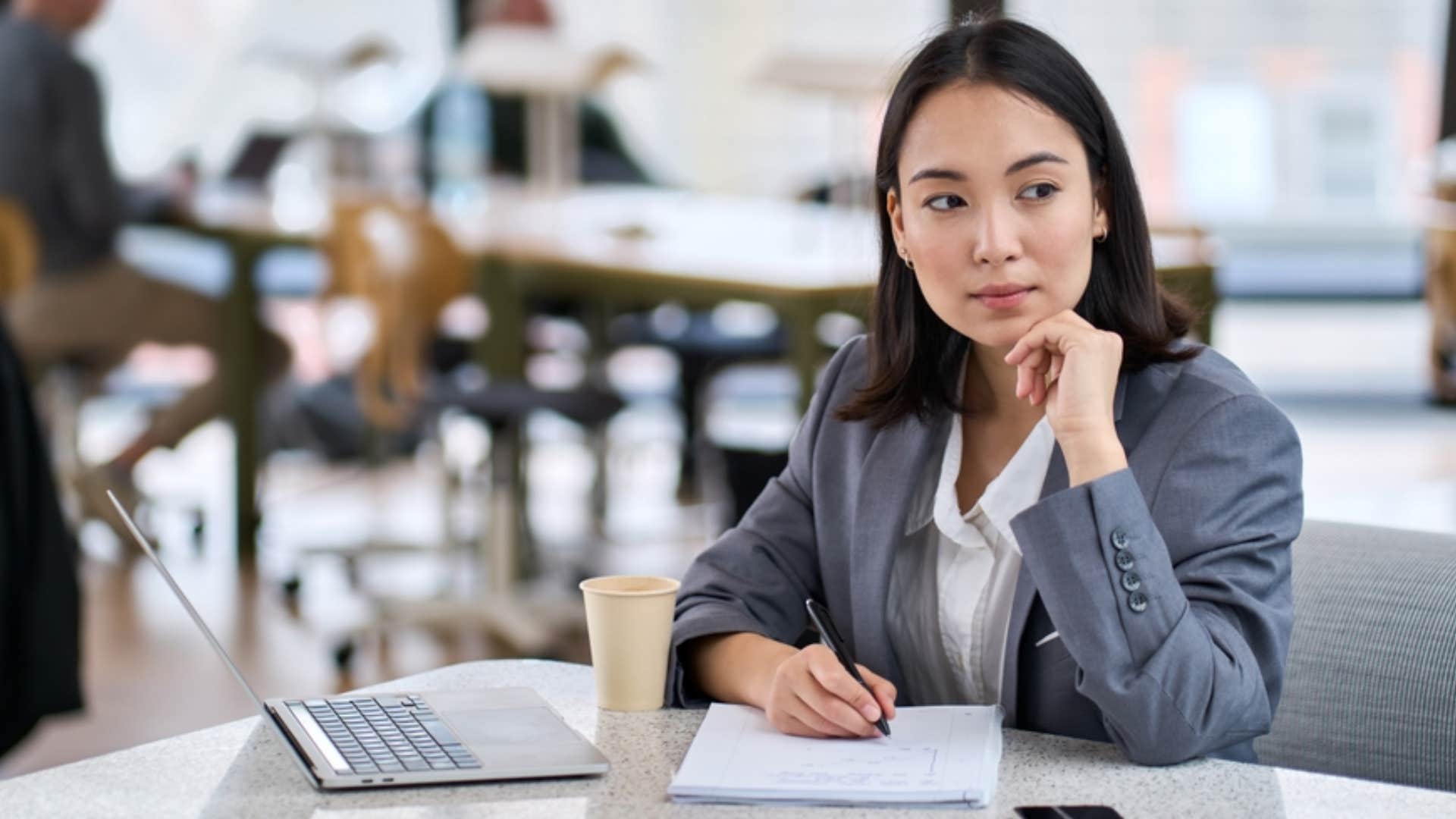 woman taking calculated risks 