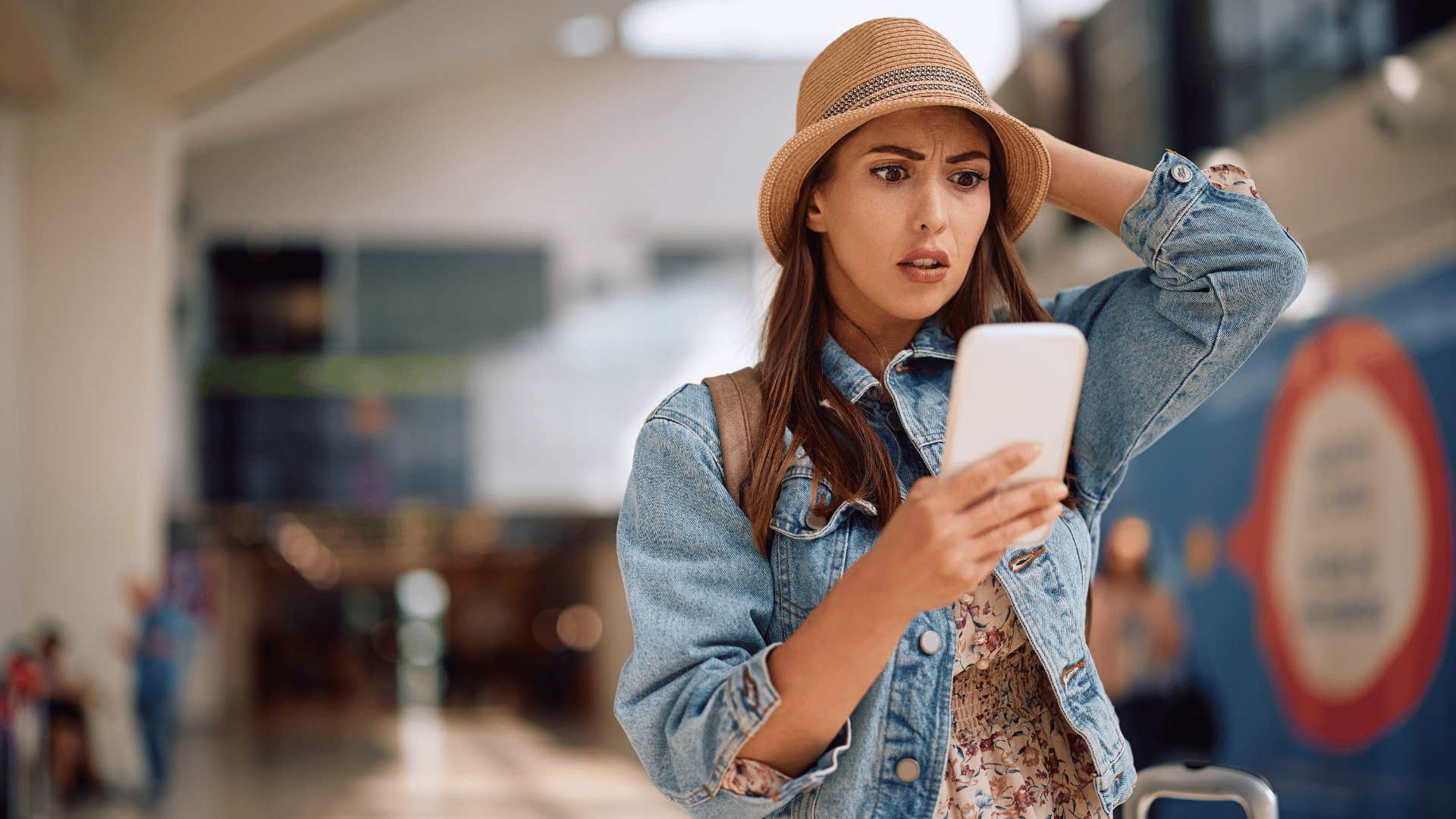 woman using password manager