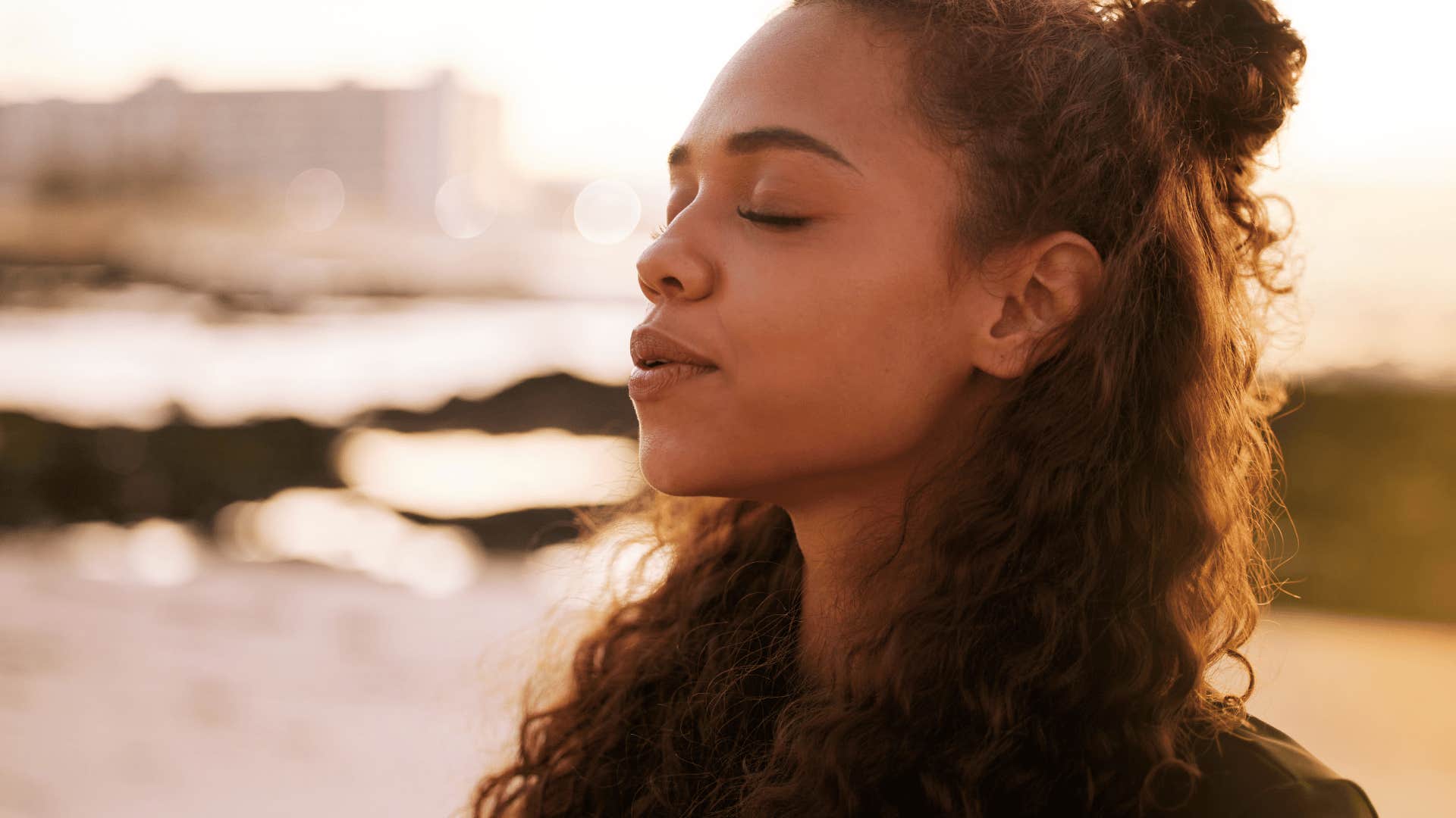 woman avoiding her deep emotions