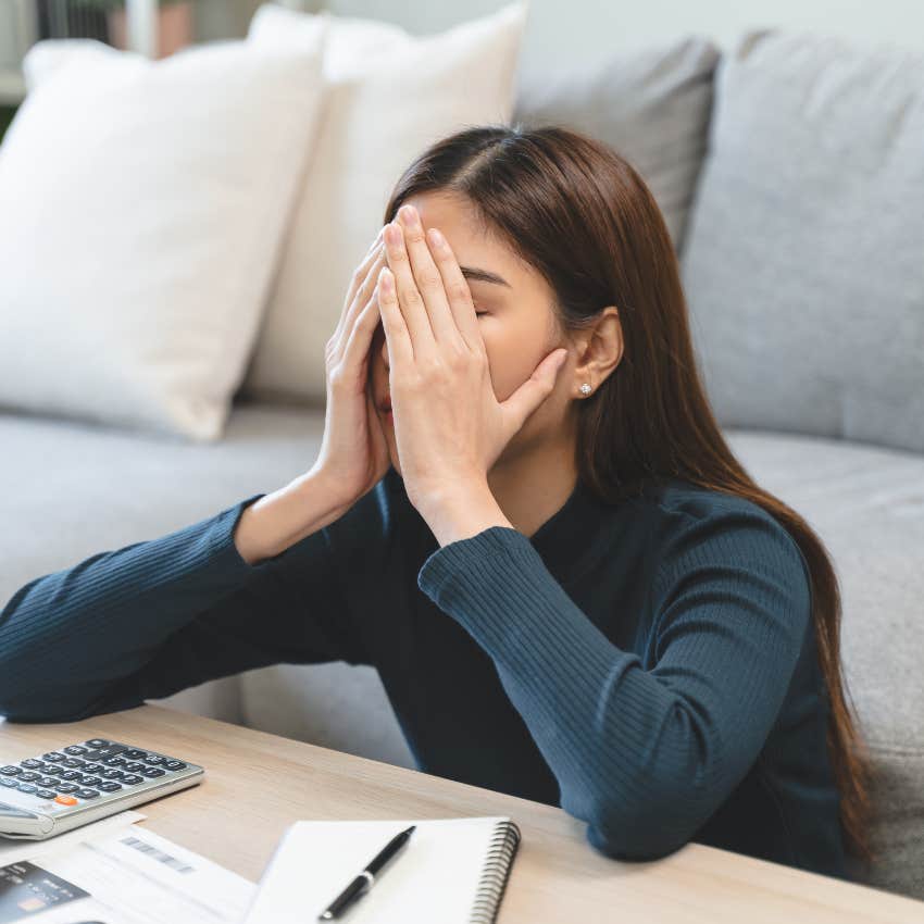 woman upset because she doesn't make magic salary for happiness