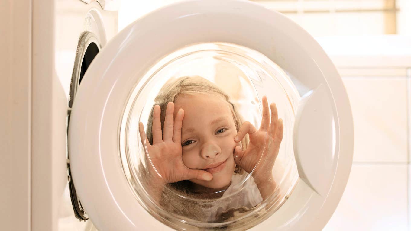 Throwback Parenting Rules That Might Just Save Today’s Kids Throwback parenting rules, kid doing laundry.