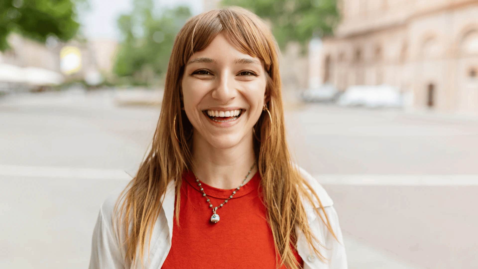 laughing smiling woman