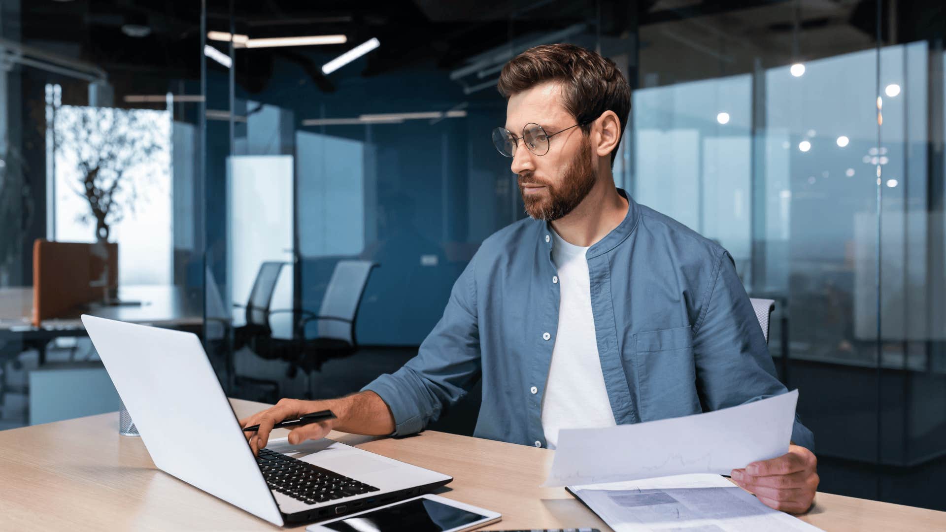 man working with traits that make him stand out