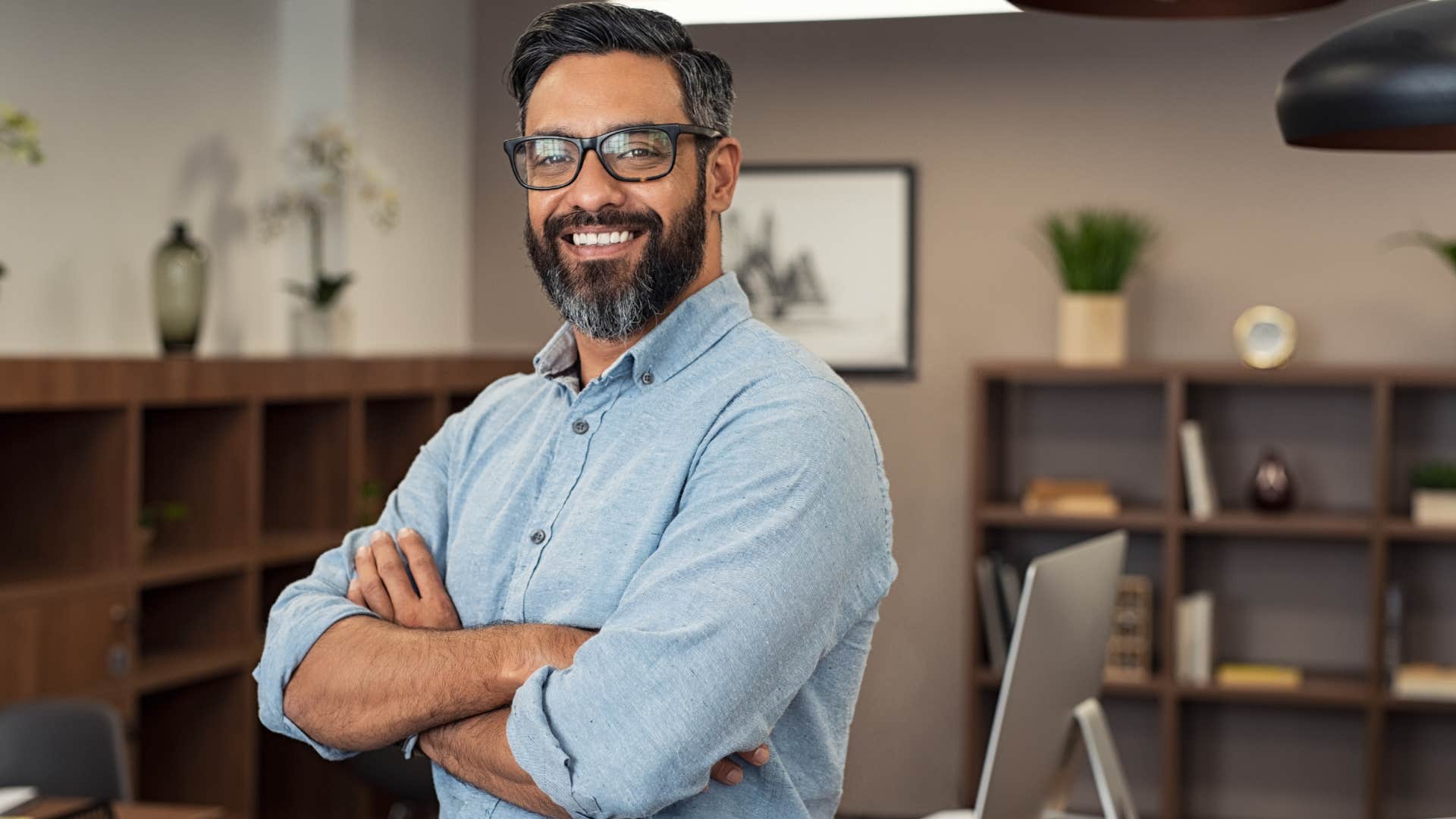 smiling man embracing challenges