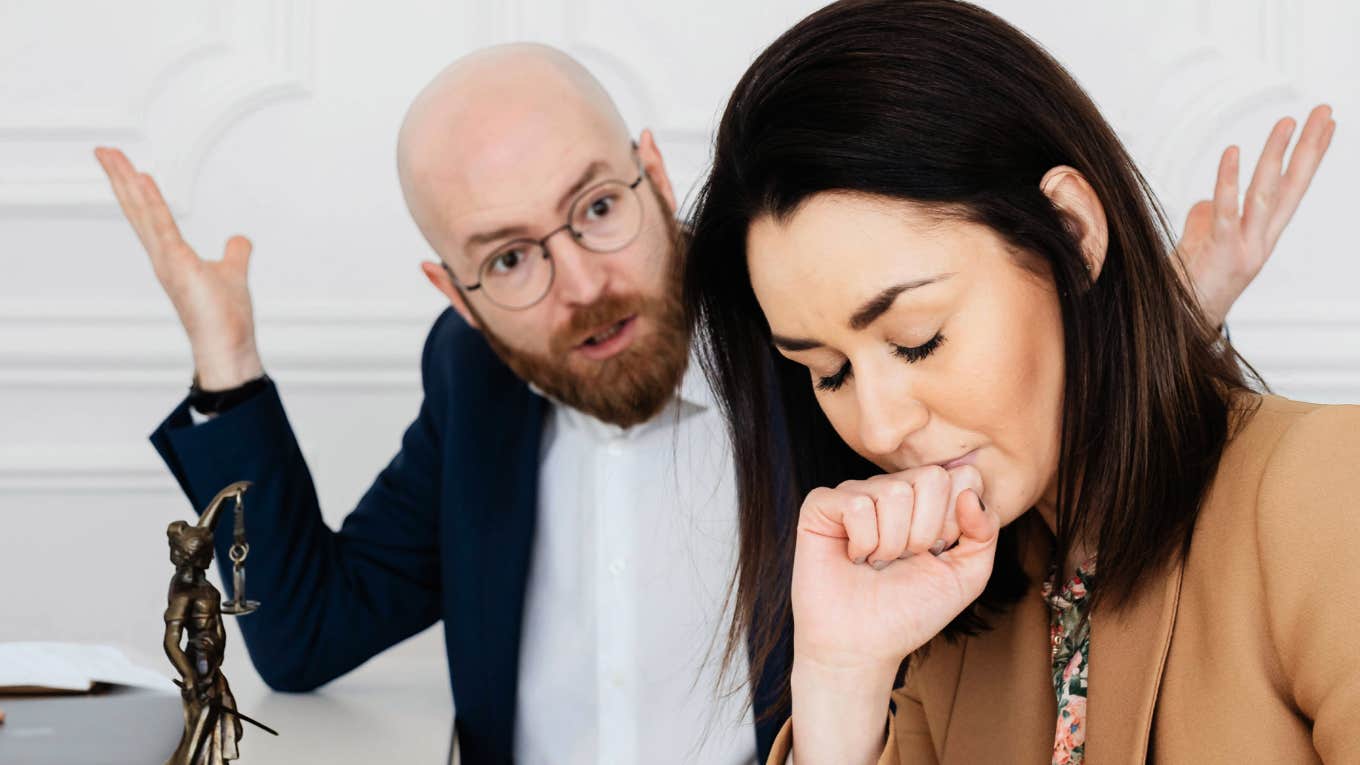 Couple in severely damaged relationship.