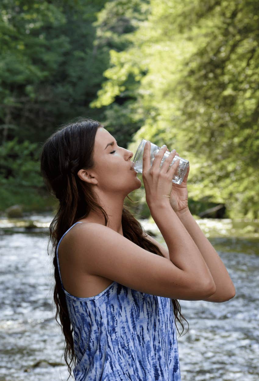woman drinking water micro habits women unstoppable force