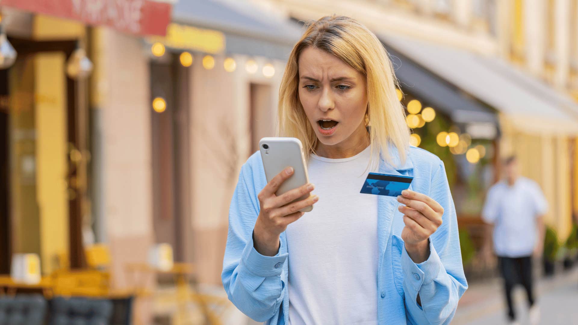 woman shocked at the fees she has to pay for concert tickets