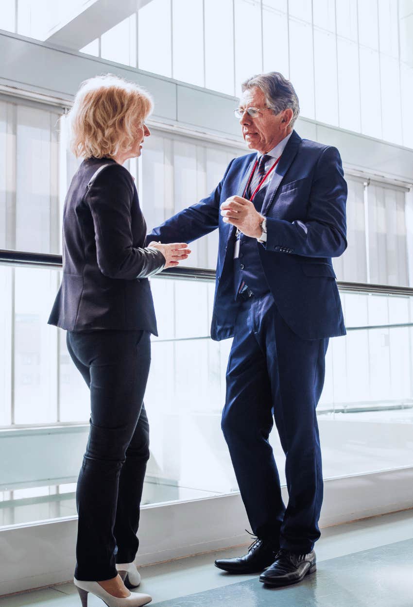 Woman asking her boss for a raise on a Tuesday