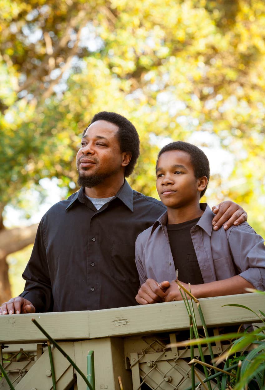 Young man helping his father heal from the pain of the past