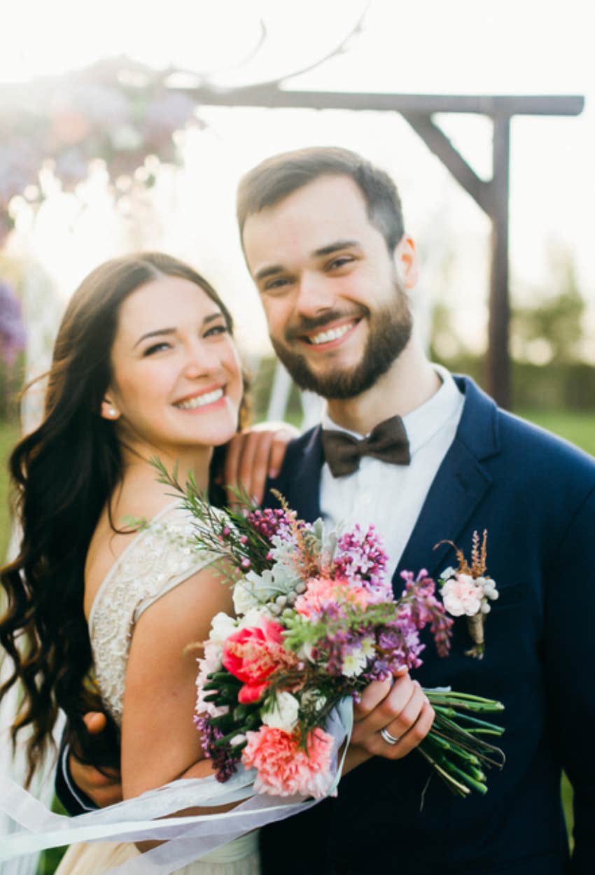 bride and groom who insisted that they wanted a child-free wedding