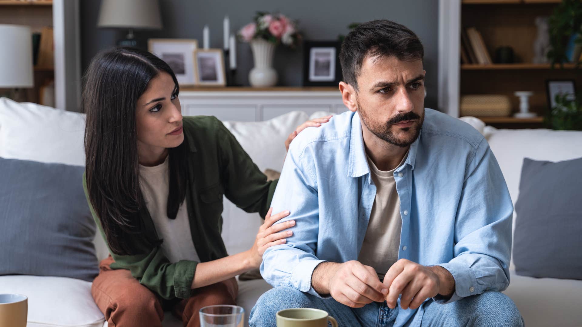 man upset girlfriend treating respect as option