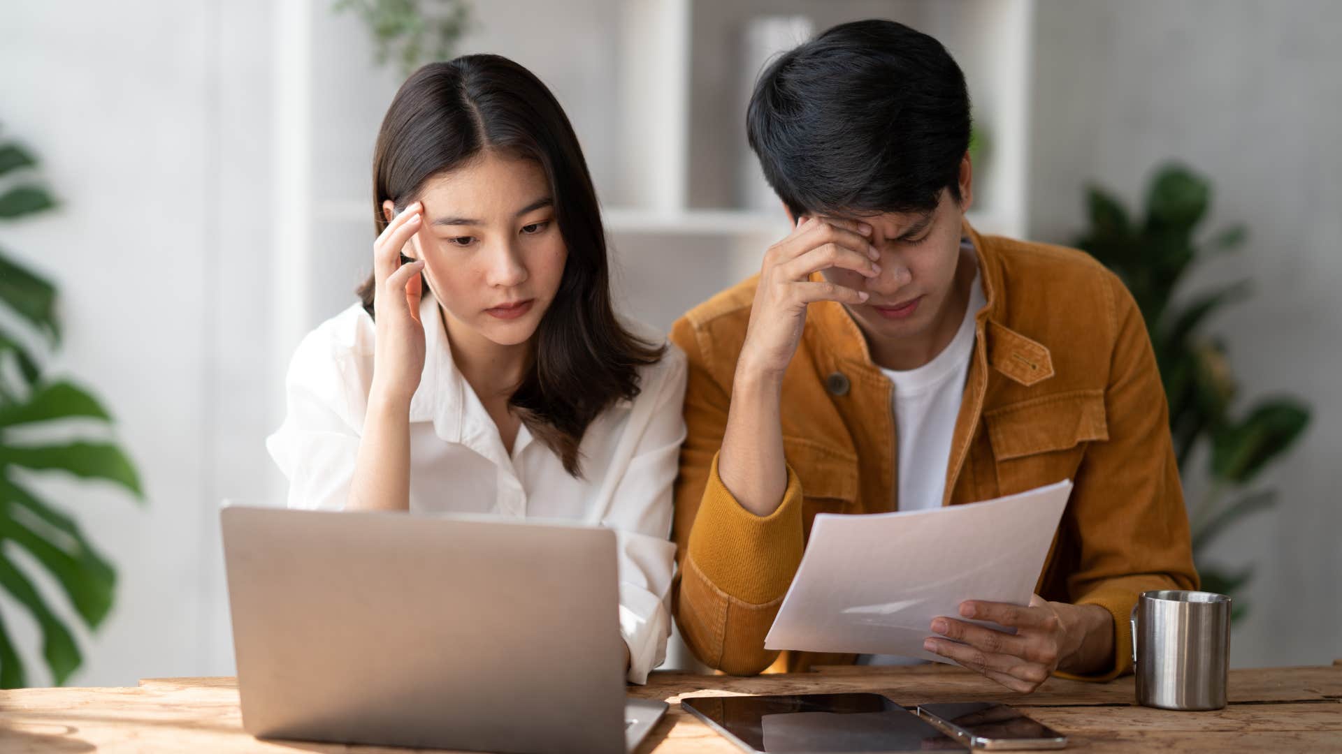 A couple going through a financial crisis remembers that the hard times will pass soon.