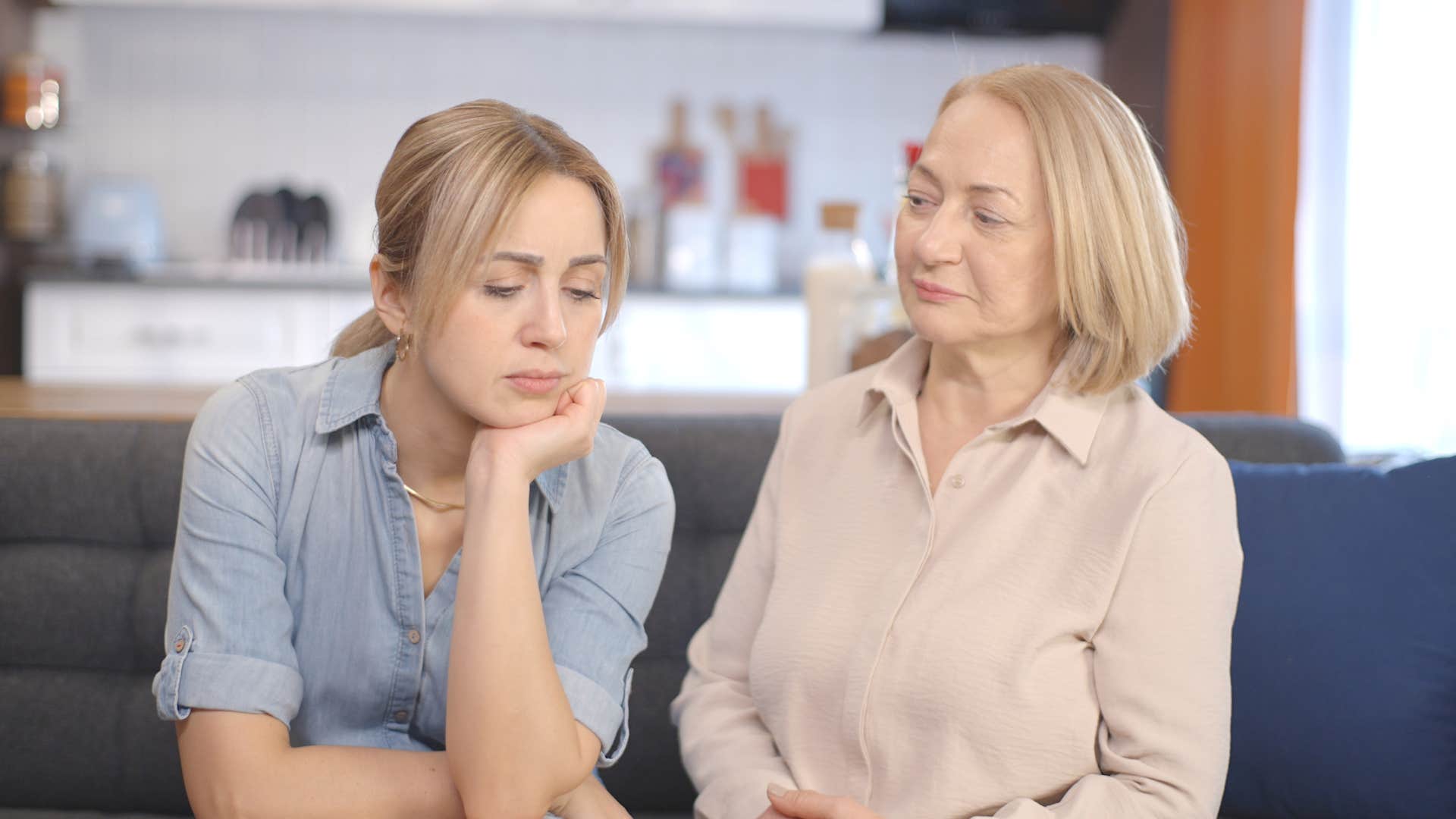 A mother tells her adult daughter that she shouldn’t step on others to rise to the top of her career.