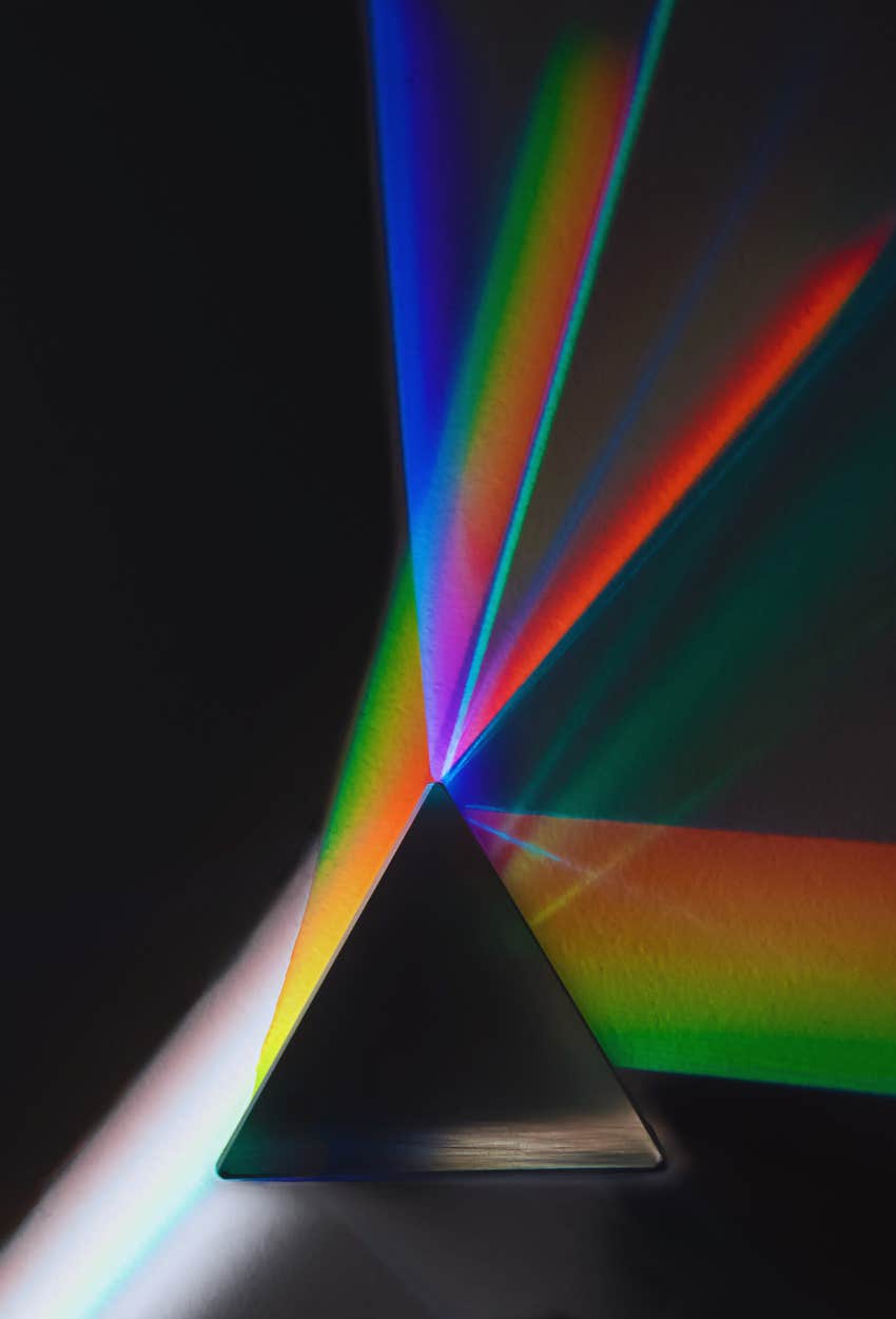 prism with colors of the spectrum