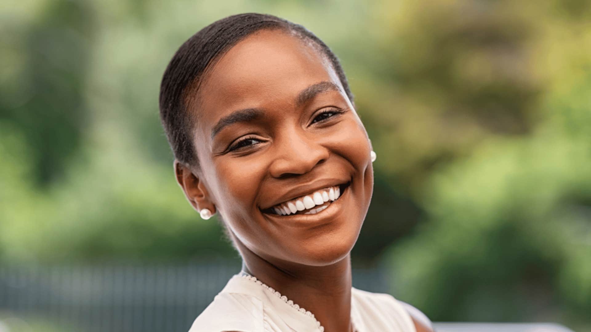 imperfect but happy woman knowing shes lovable