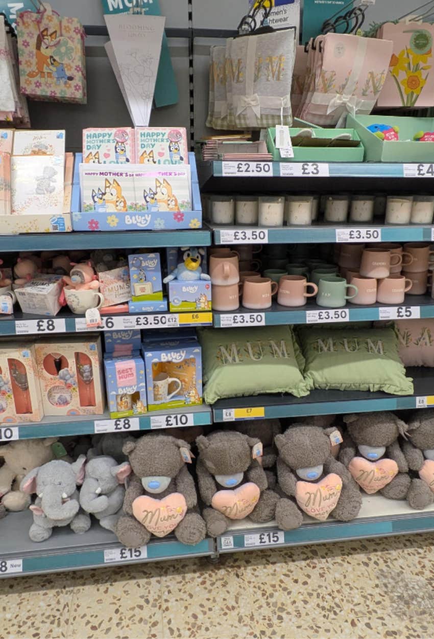 store photo that depicts the commercialization of Mother's Day