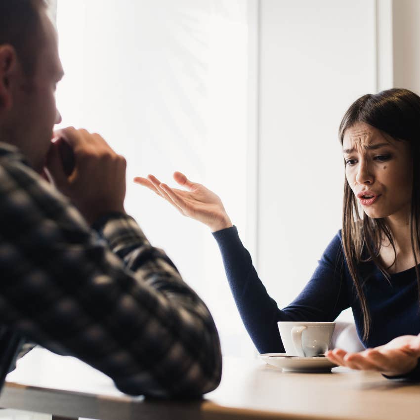 man using common relationship phrases that dehumanize women like harpy