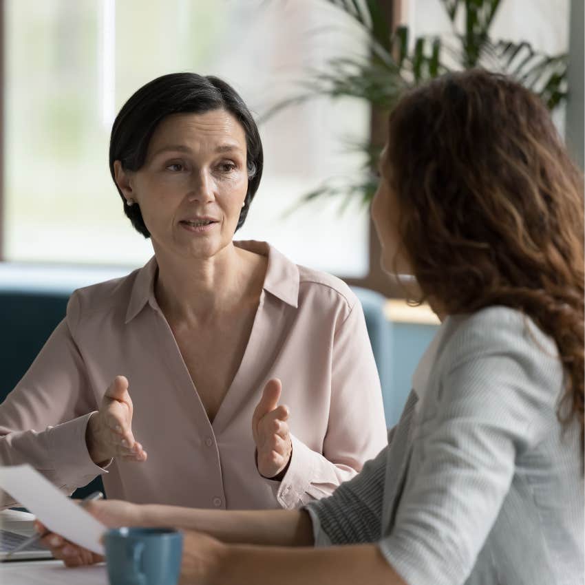 women having tense conversation in a polarized world