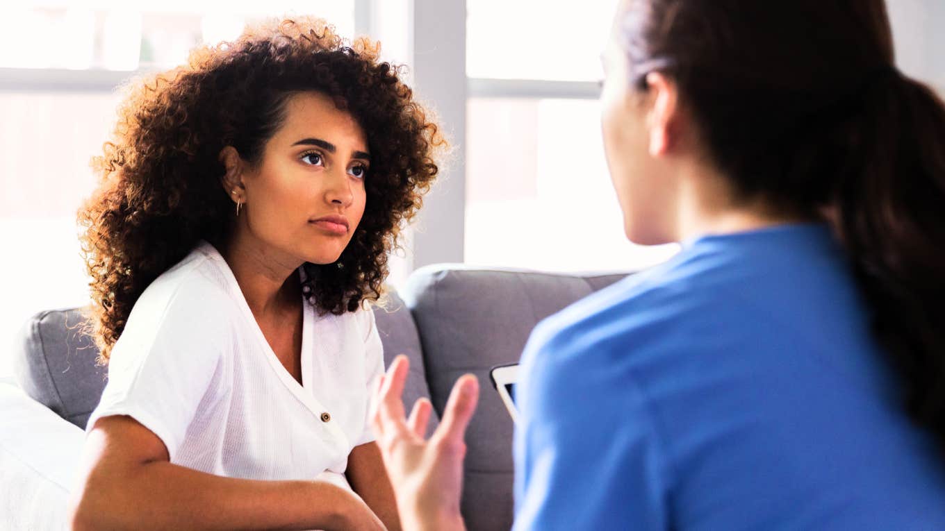 People having a conversation in a polarized world that won't stop fighting. 