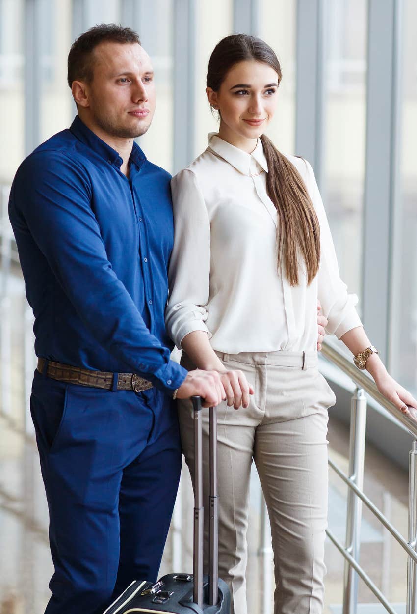 Couple traveling to destination wedding before they knew they weren't invited reception
